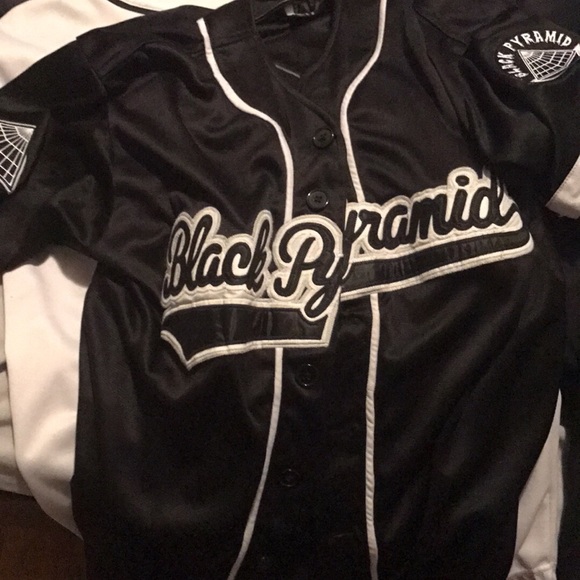 black pyramid baseball jersey